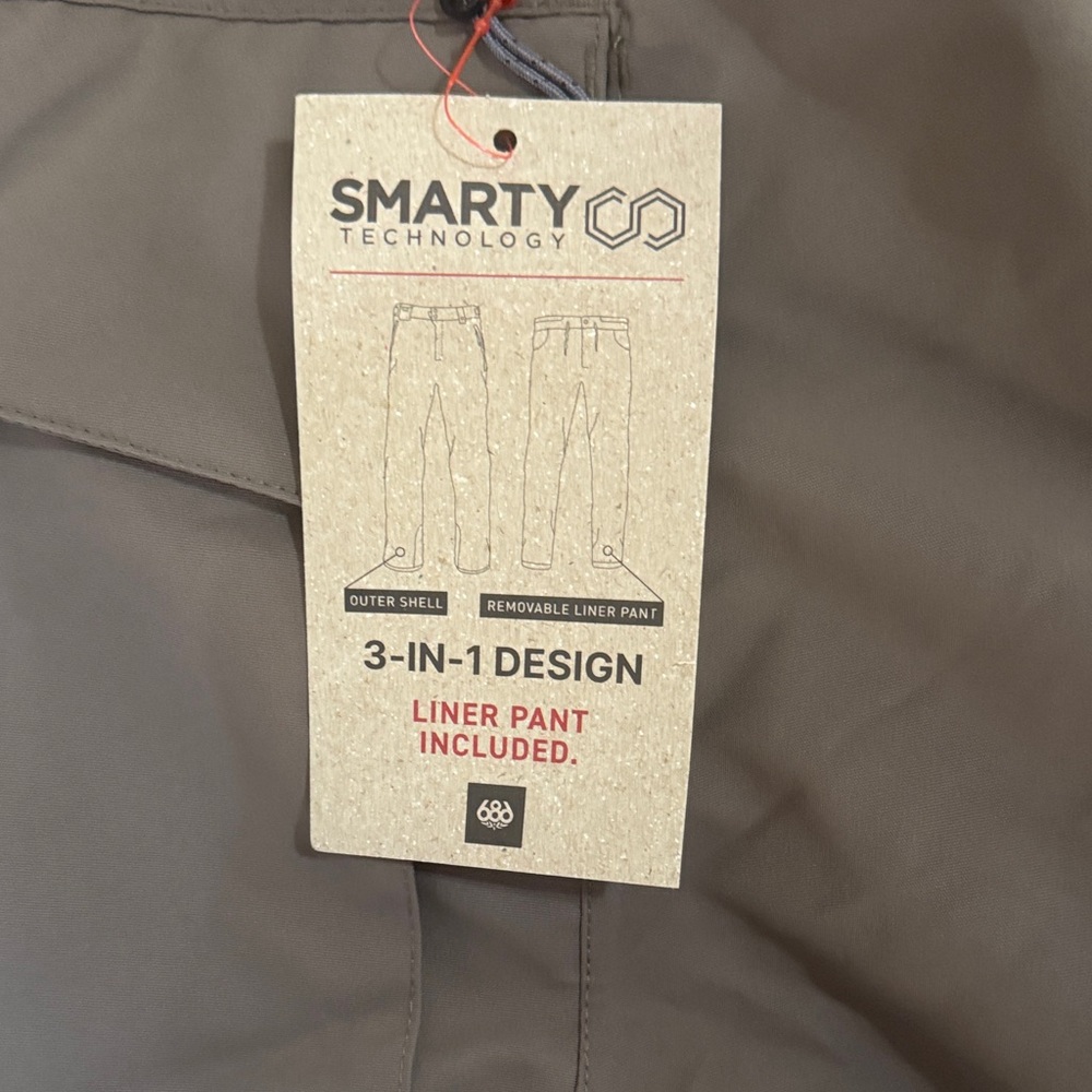 686 Men’s 3 in 1 Cargo Bib - XXL NWT - Picture 5 of 8